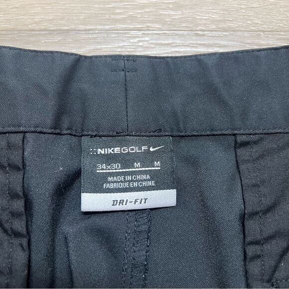 Nike Dri Fit Tech Golf Pants Mens 34x30 Black 319685-012 Polyester Spandex - Picture 7 of 10